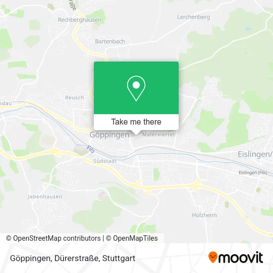 Карта Göppingen, Dürerstraße