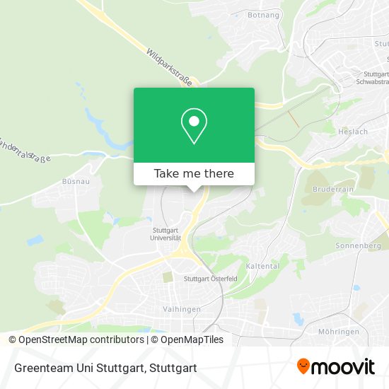 Greenteam Uni Stuttgart map