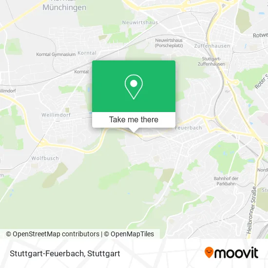 Карта Stuttgart-Feuerbach