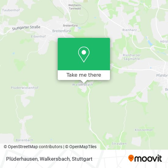 Plüderhausen, Walkersbach map