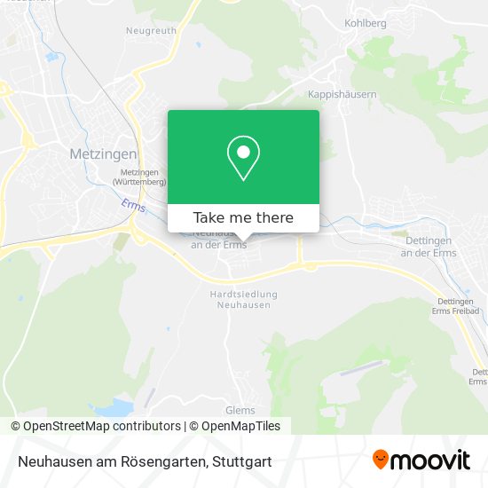 Neuhausen am Rösengarten map