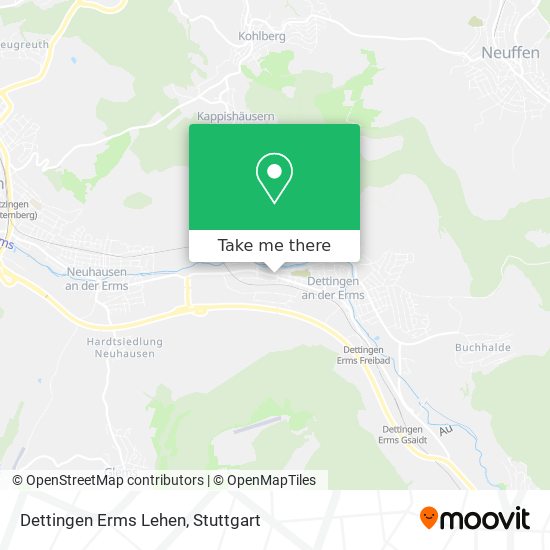 Dettingen Erms Lehen map