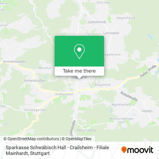 Sparkasse Schwäbisch Hall - Crailsheim - Filiale Mainhardt map