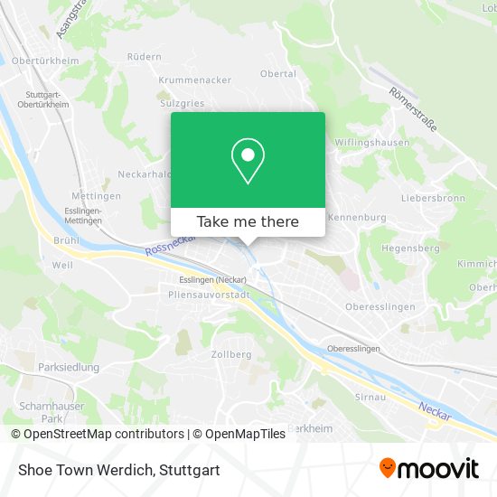 Shoe Town Werdich map