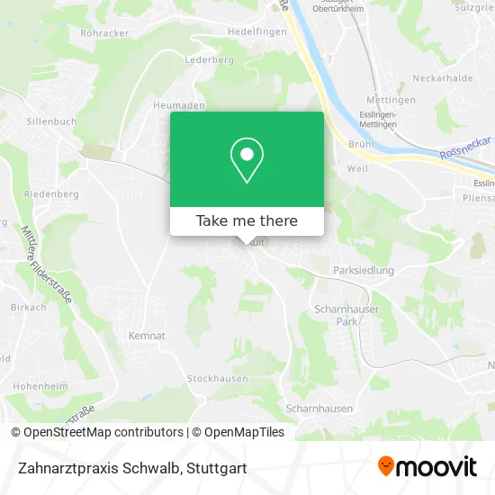 Zahnarztpraxis Schwalb map