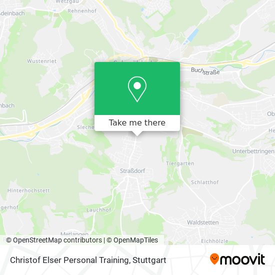 Christof Elser Personal Training map