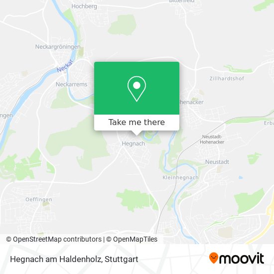 Hegnach am Haldenholz map