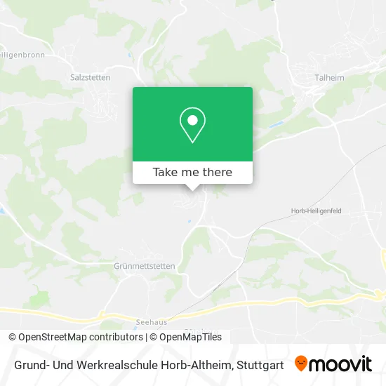 Карта Grund- Und Werkrealschule Horb-Altheim