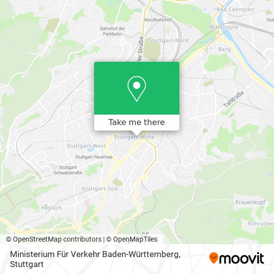 Карта Ministerium Für Verkehr Baden-Württemberg