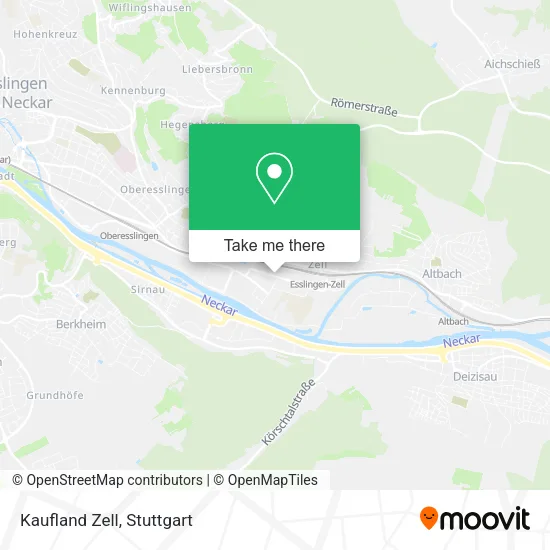 Kaufland Zell map