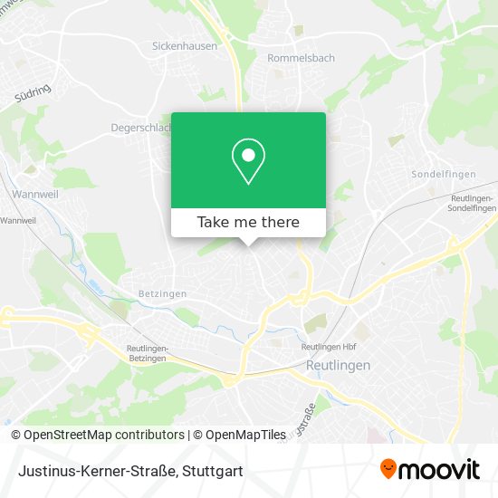 Карта Justinus-Kerner-Straße