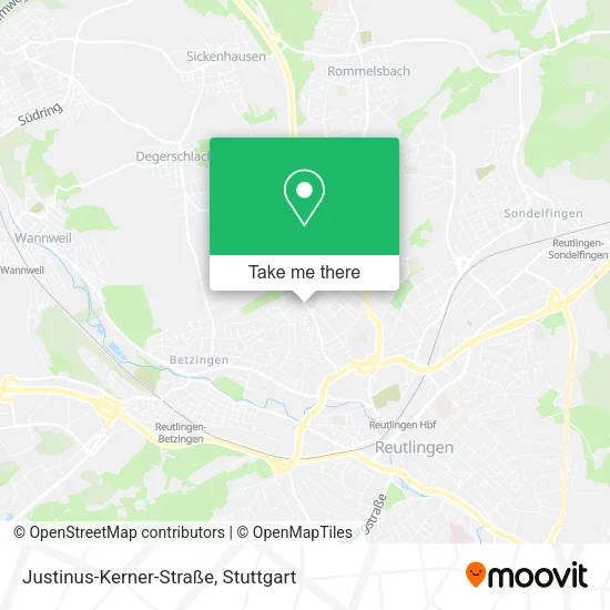 Карта Justinus-Kerner-Straße