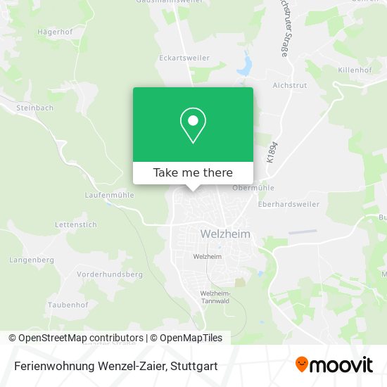 Карта Ferienwohnung Wenzel-Zaier