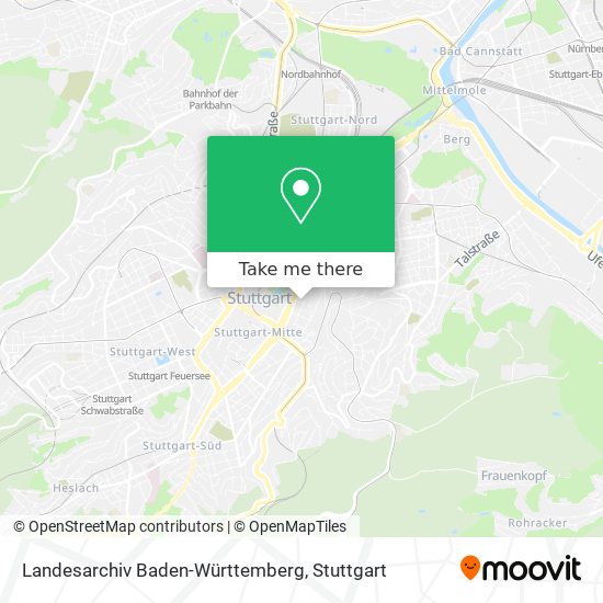 Landesarchiv Baden-Württemberg map