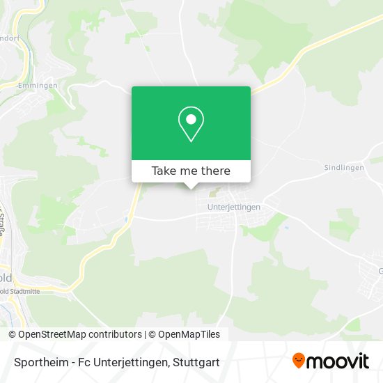 Карта Sportheim - Fc Unterjettingen