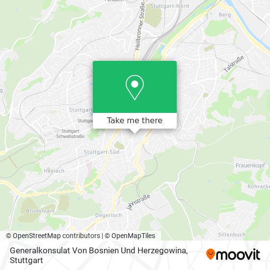Generalkonsulat Von Bosnien Und Herzegowina map