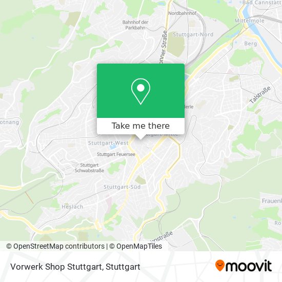 Vorwerk Shop Stuttgart map