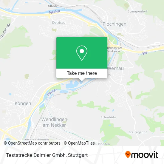 Карта Teststrecke Daimler Gmbh