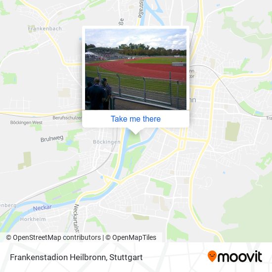 Frankenstadion Heilbronn map