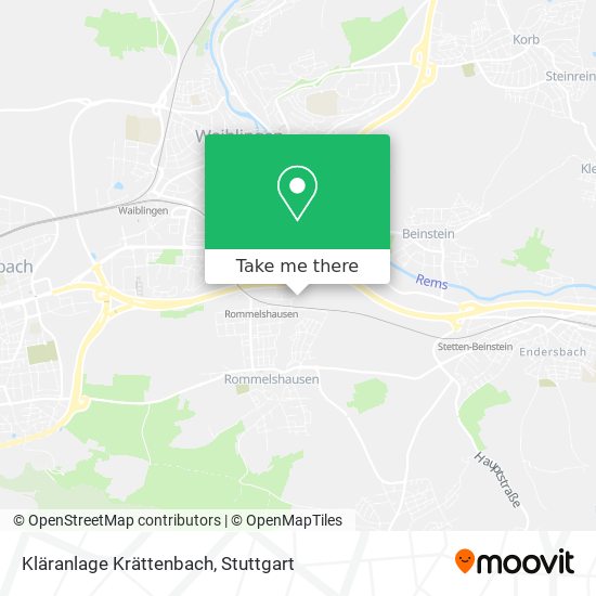 Kläranlage Krättenbach map