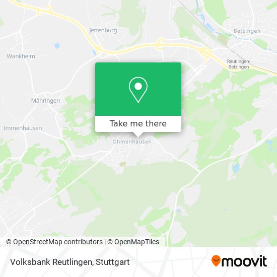 Volksbank Reutlingen map