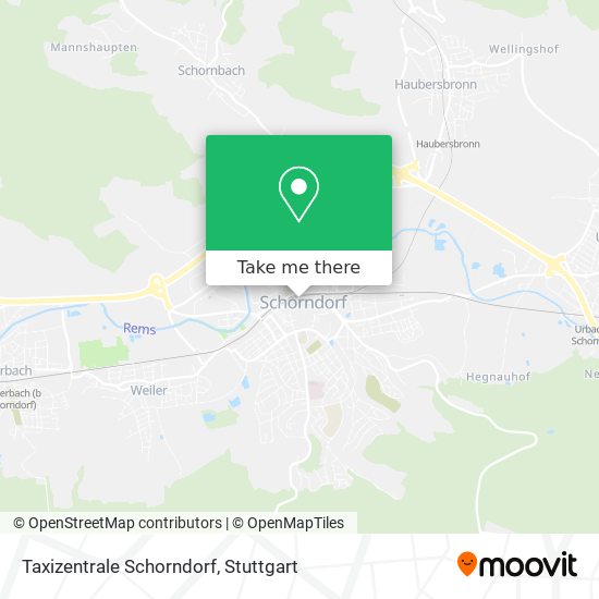 Taxizentrale Schorndorf map