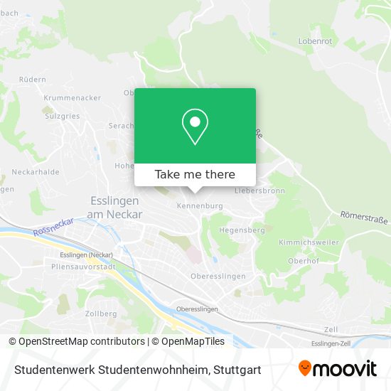 Studentenwerk Studentenwohnheim map