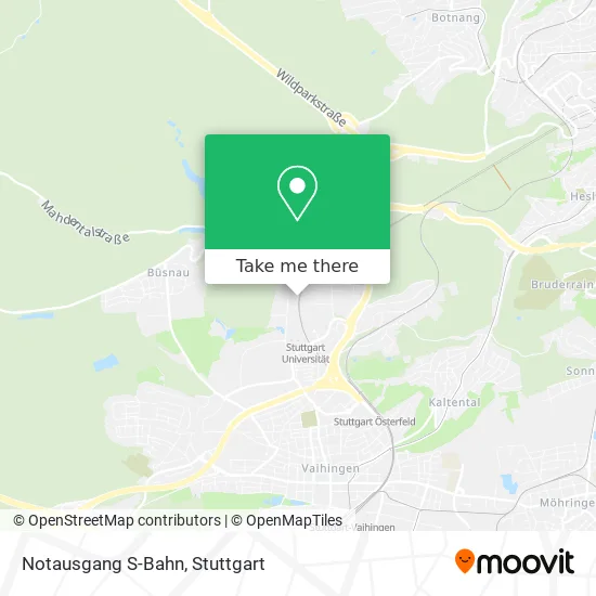 Карта Notausgang S-Bahn
