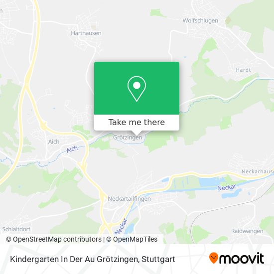 Kindergarten In Der Au Grötzingen map