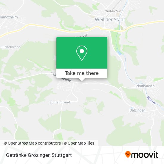 Getränke Grözinger map
