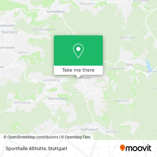 Sporthalle Althütte map