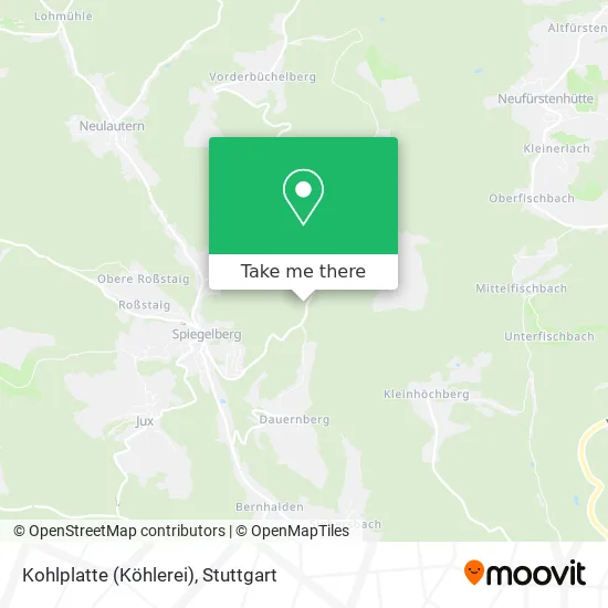 Карта Kohlplatte (Köhlerei)