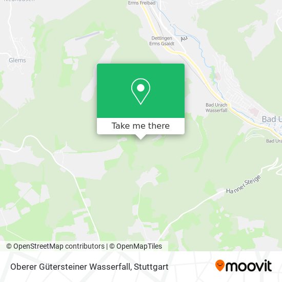Oberer Gütersteiner Wasserfall map