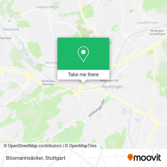 Карта Bösmannsäcker