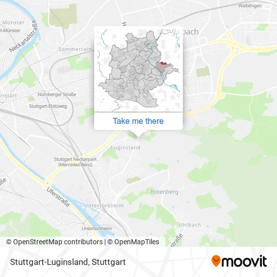 Карта Stuttgart-Luginsland