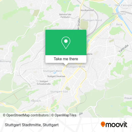 Карта Stuttgart Stadtmitte