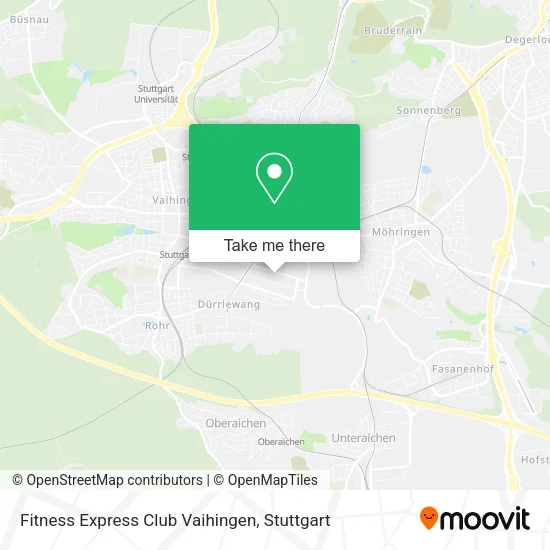 Карта Fitness Express Club Vaihingen