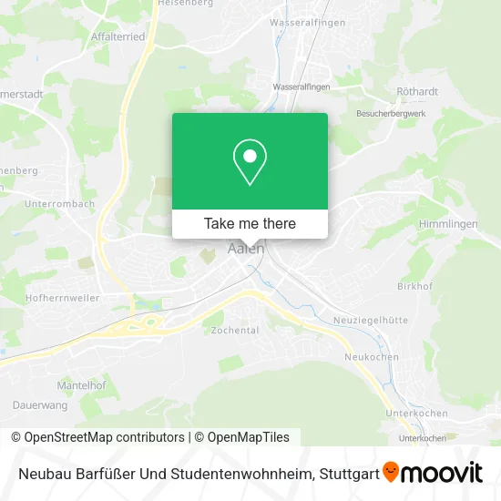 Карта Neubau Barfüßer Und Studentenwohnheim