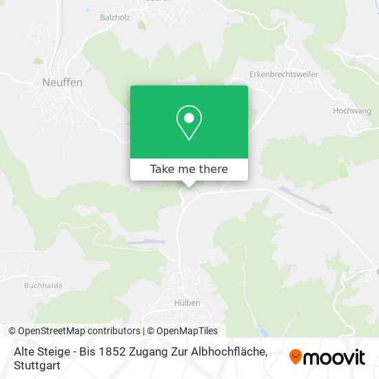 Alte Steige - Bis 1852 Zugang Zur Albhochfläche map
