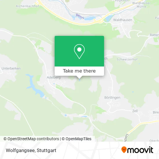 Wolfgangsee map