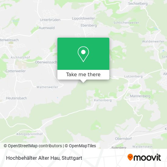 Hochbehälter Alter Hau map