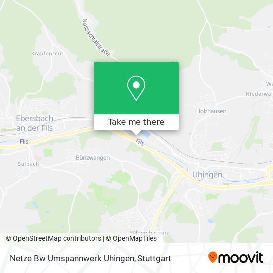 Карта Netze Bw Umspannwerk Uhingen