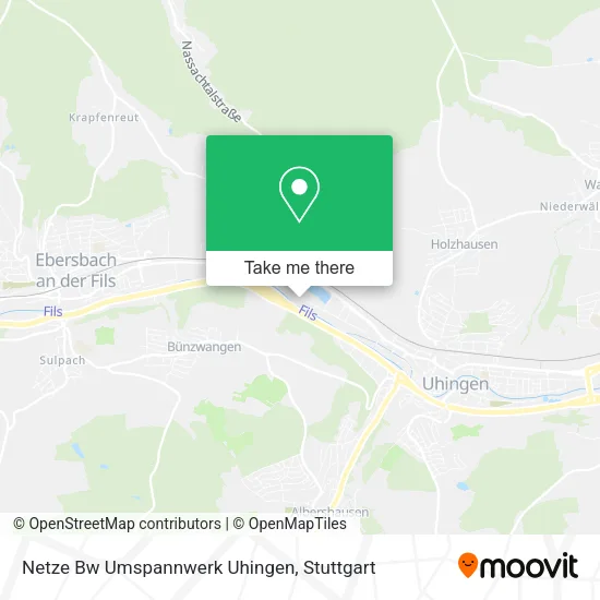 Карта Netze Bw Umspannwerk Uhingen