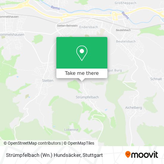Strümpfelbach (Wn.) Hundsäcker map
