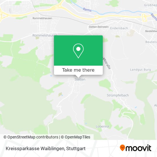 Карта Kreissparkasse Waiblingen