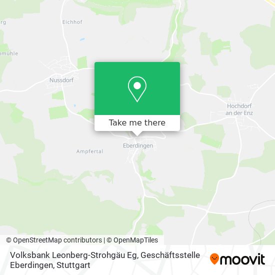 Карта Volksbank Leonberg-Strohgäu Eg, Geschäftsstelle Eberdingen