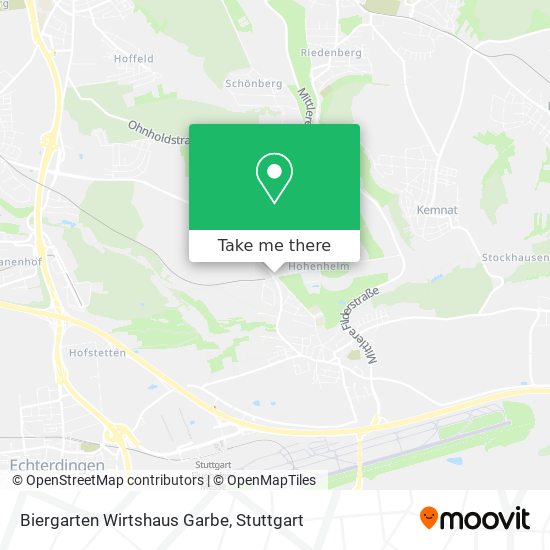 Biergarten Wirtshaus Garbe map