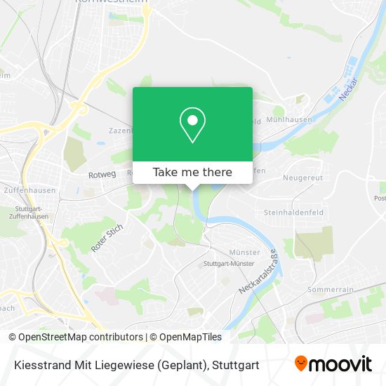 Карта Kiesstrand Mit Liegewiese (Geplant)