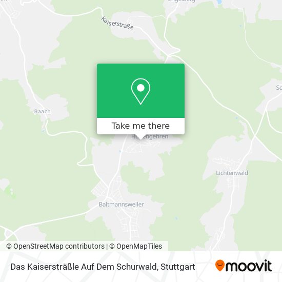 Das Kaisersträßle Auf Dem Schurwald map