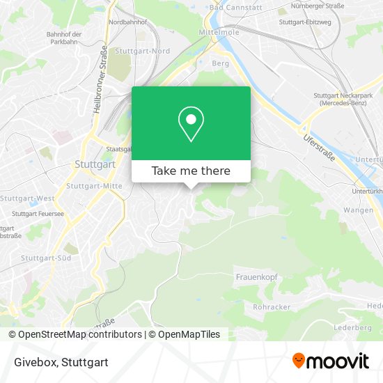 Givebox map